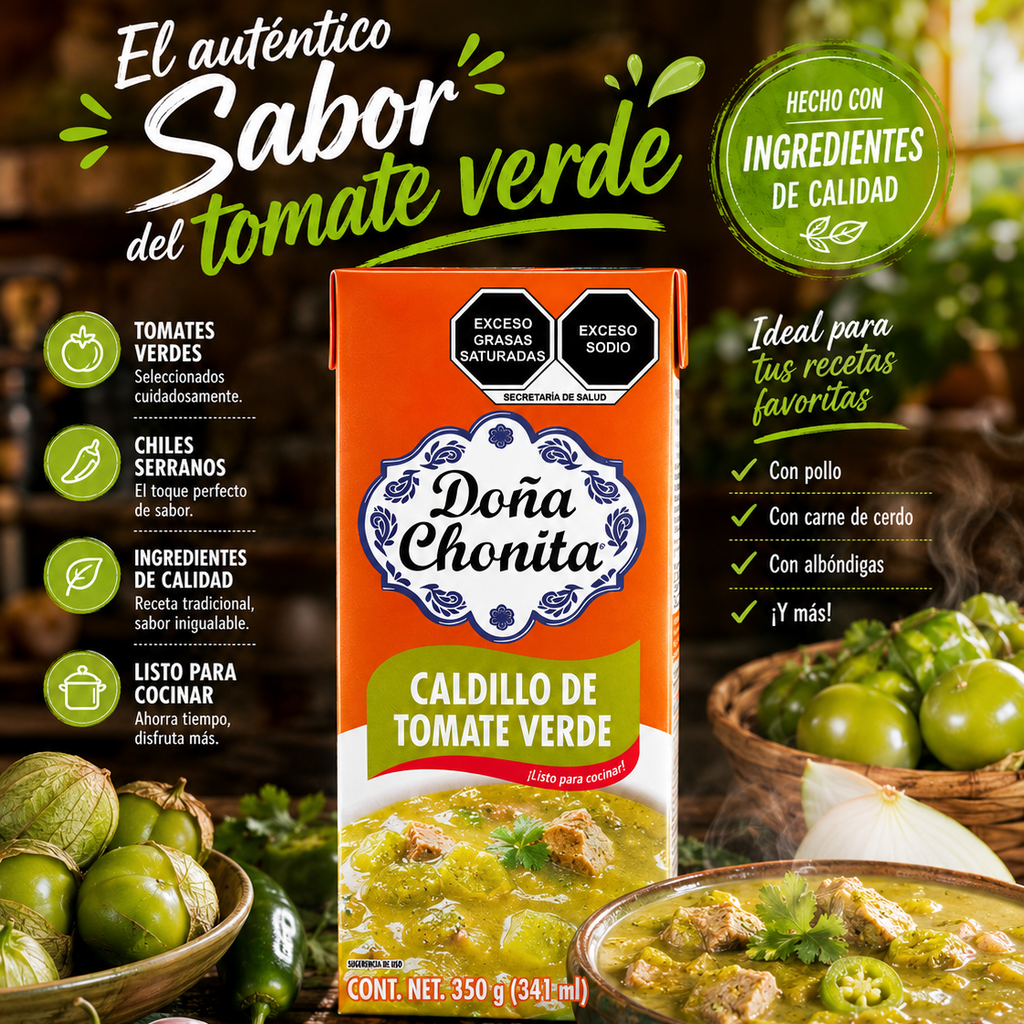Caldillo Tomate Verde Tetrapack Colombia