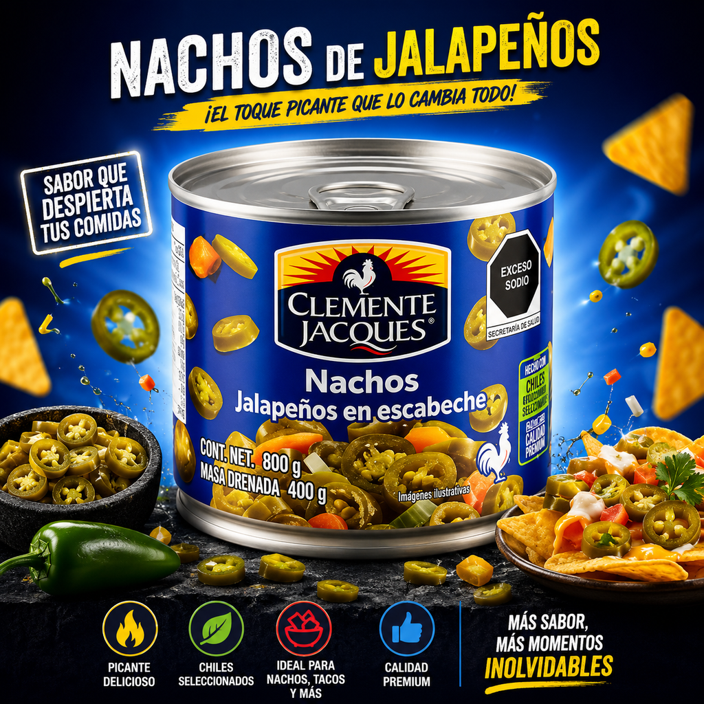 Nachos De Chile Jalapeño Escabeche Lata Colombia