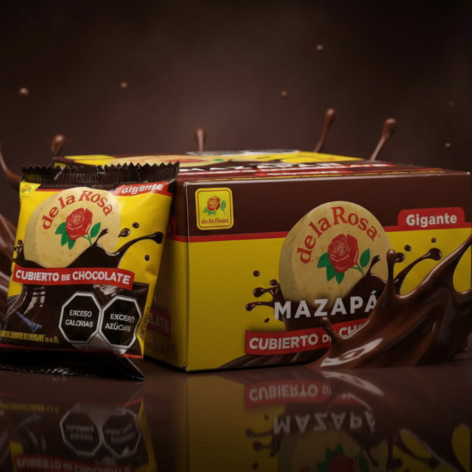 Mazapán Gigante Dulce de Cacahuate Cubierto de Chocolate De La Rosa