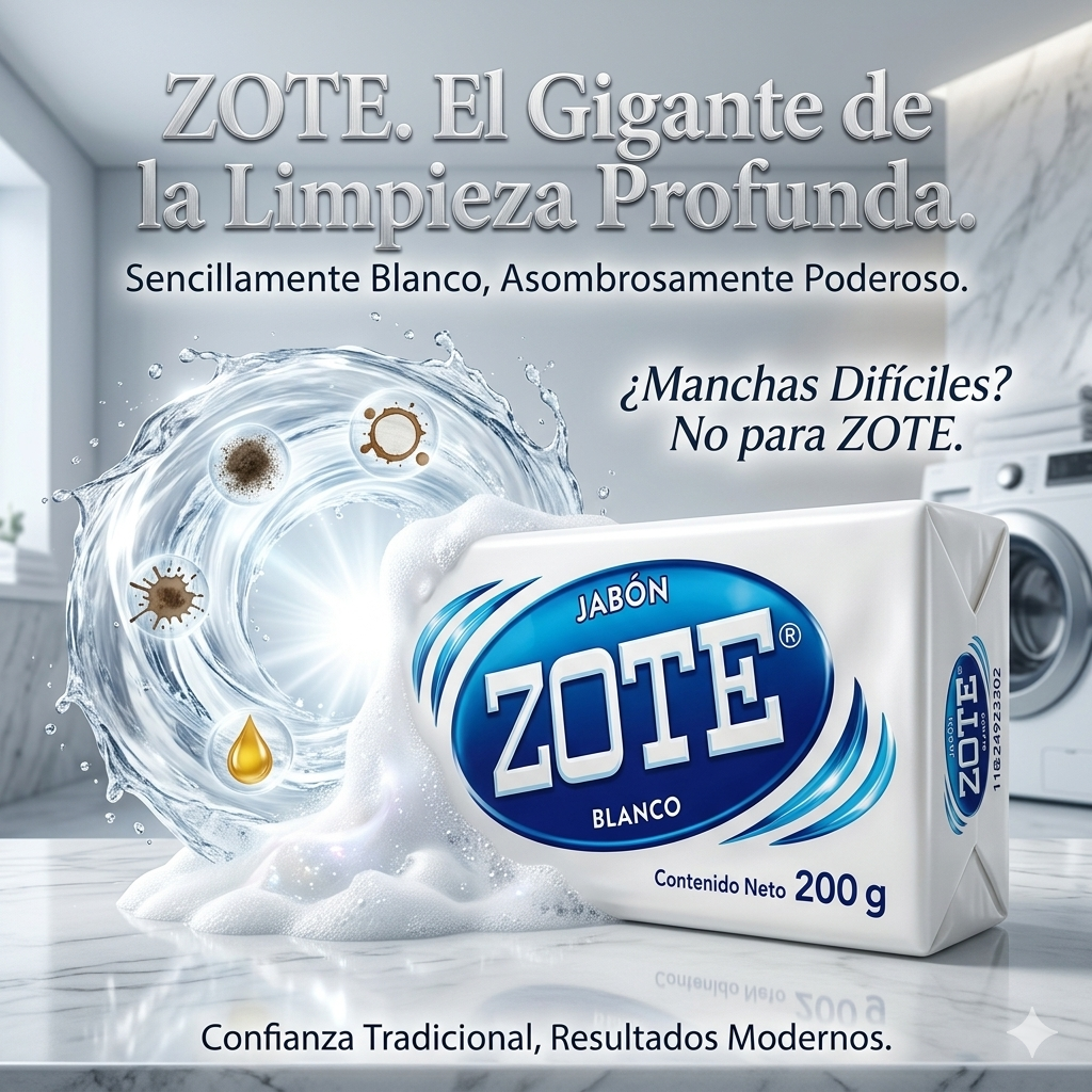 Zote Jabón Blanco Barra Colombia