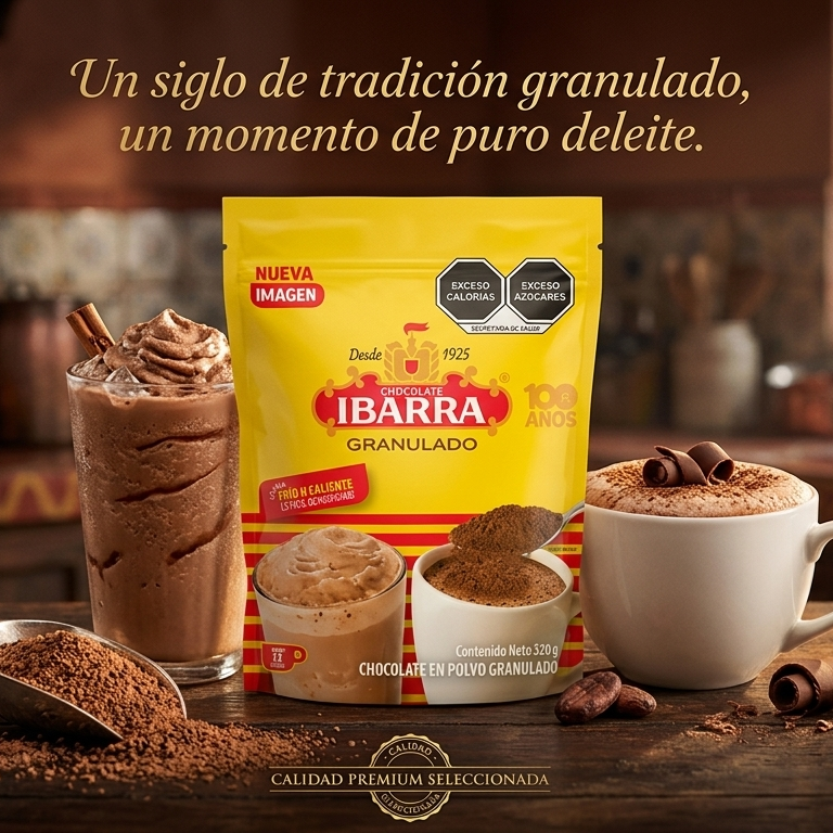 Chocolate de Mesa Polvo Instantáneo Bolsa Colombia