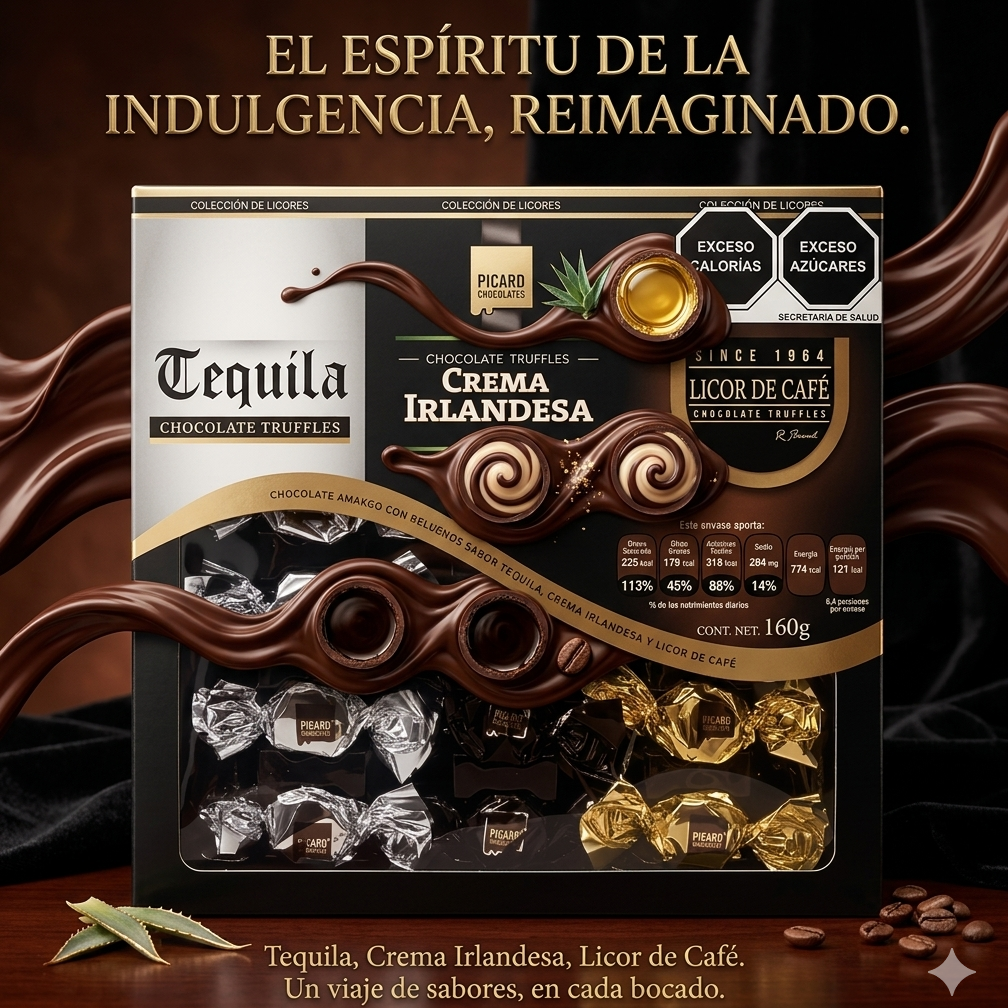 Chocolates mexicanos Estuche 18 Unid. Licores Surtidos Colombia