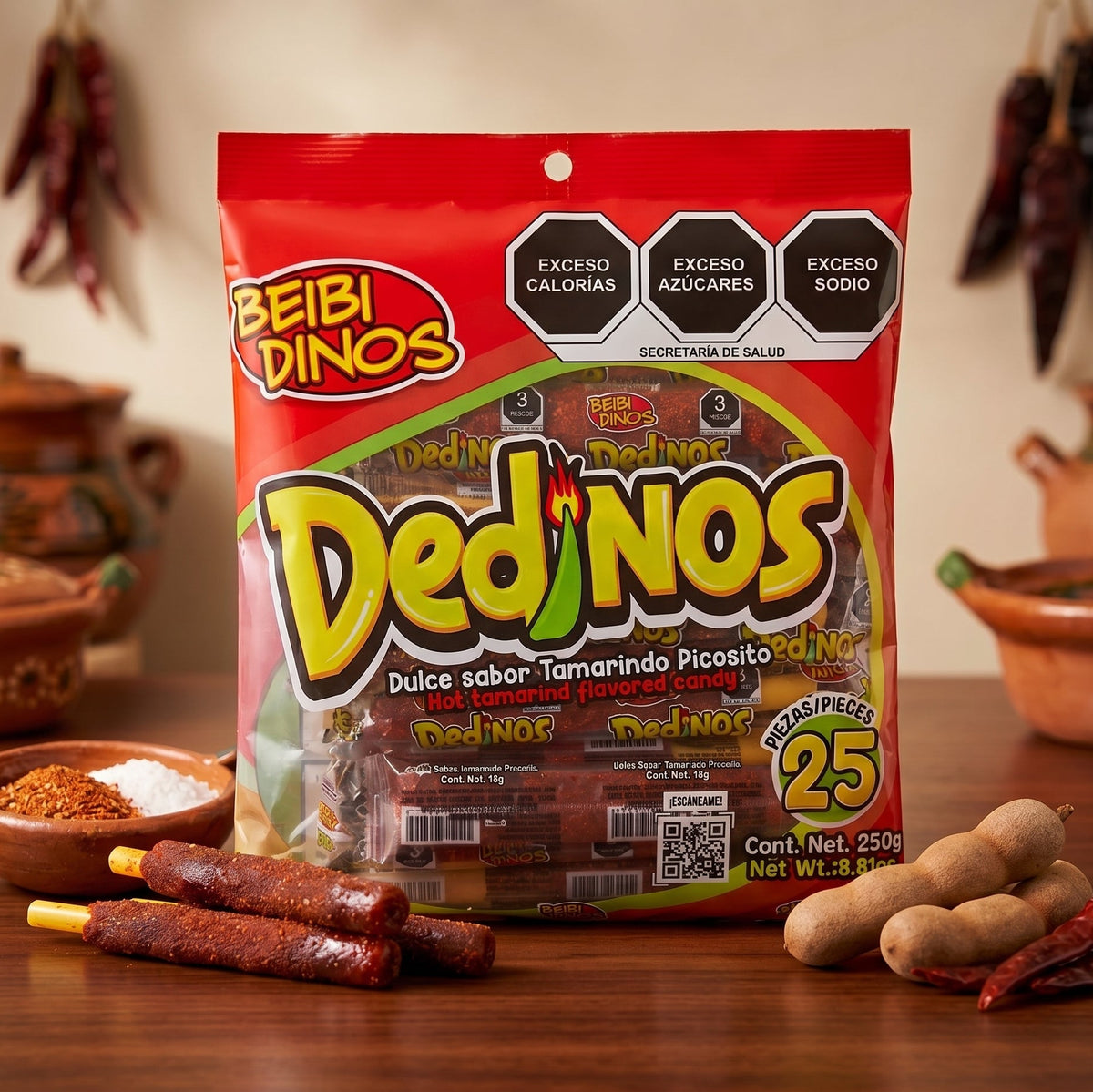 Beibi Dinos (Dedinos) Sabor Tamarindo