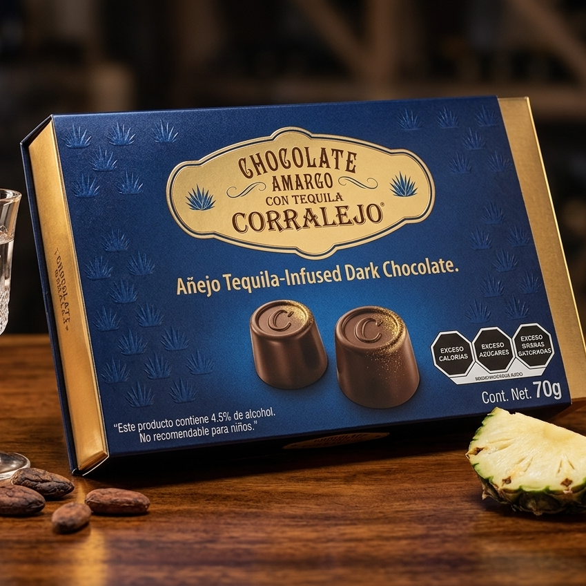 Chocolates Amargo Tequila Corralejo Caja Colombia