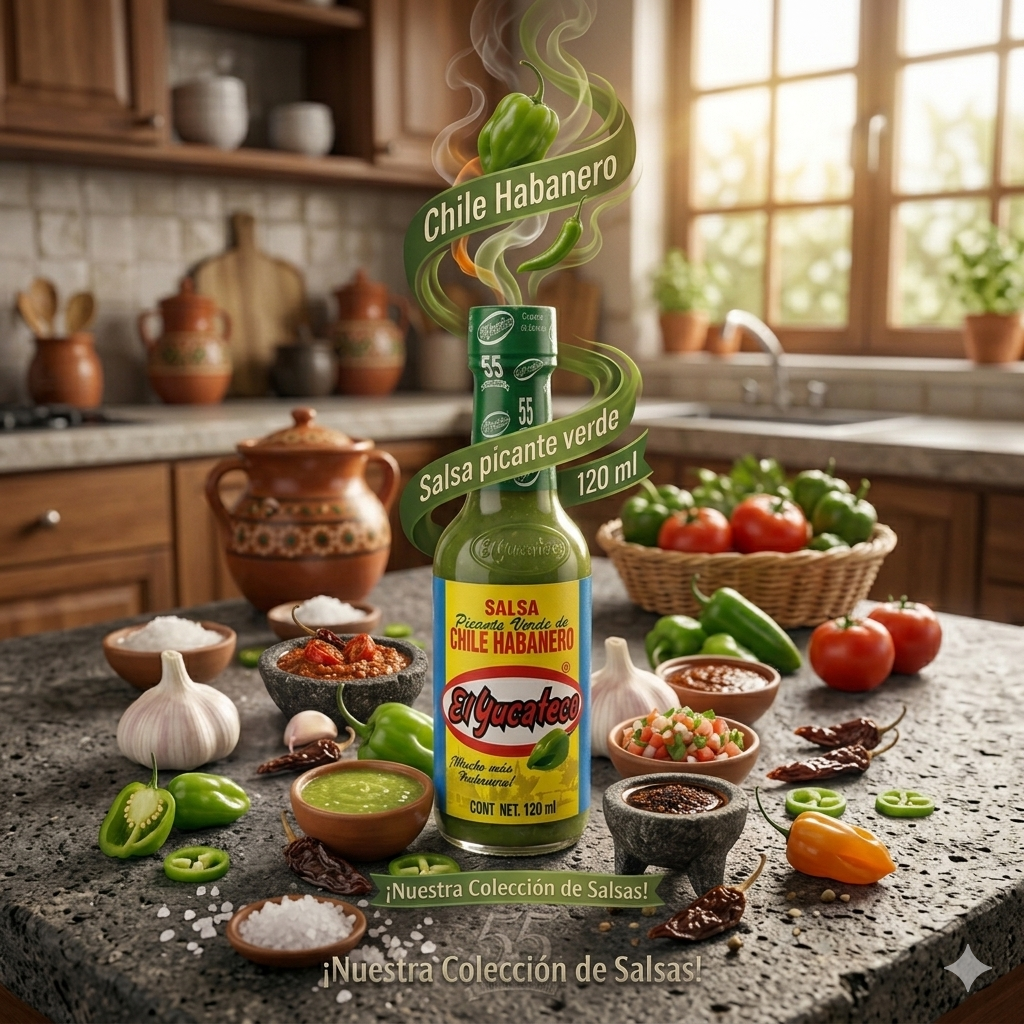 Yucateco Salsa Picante Verde Chile Habanero Frasco 120ml En Colombia