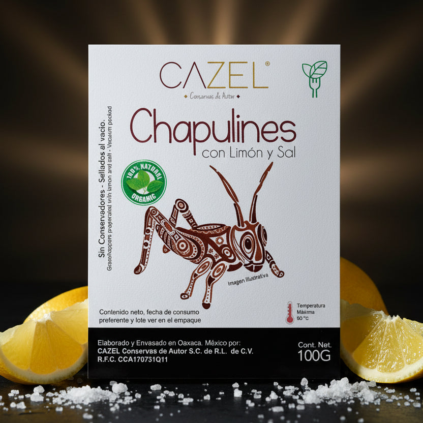 Chapulines (grillos) mexicanos con limon y sal ahora en colombia