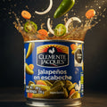 Clemente Jacques Jalapeños en Escabeche Rajas Lata 380gr Colombia