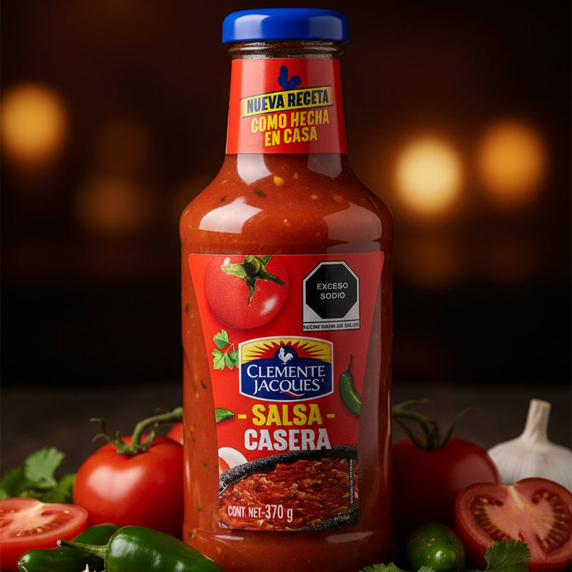Clemente Jacques Salsa Casera Frasco 370gr Colombia