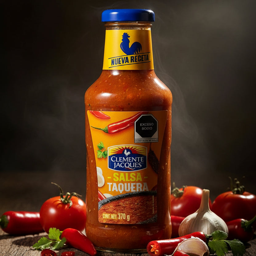 Clemente Jacques Salsa Taquera Frasco 370gr Colombia
