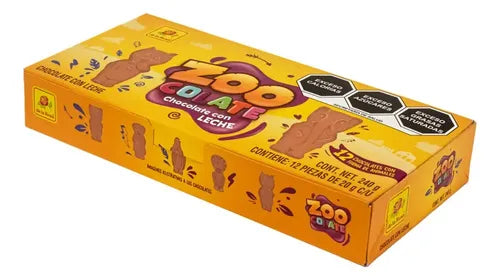 Zoolate Chocolate Leche Caja Colombia