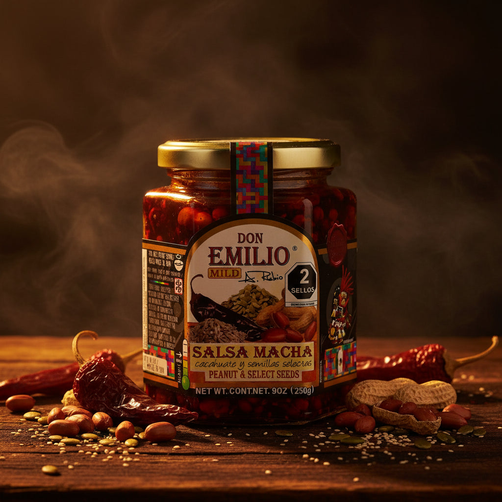 Salsa Macha don emilio  Cacahuate y Semillas Selectas mexicana en  Colombia
