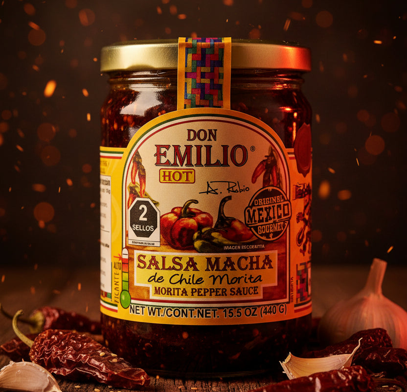 Don Emilio Salsa Macha Chile Morita Frasco 440 gr Colombia