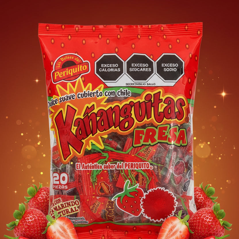 Kañanguitas Fresa Dulce Con Chile Bolsa Colombia