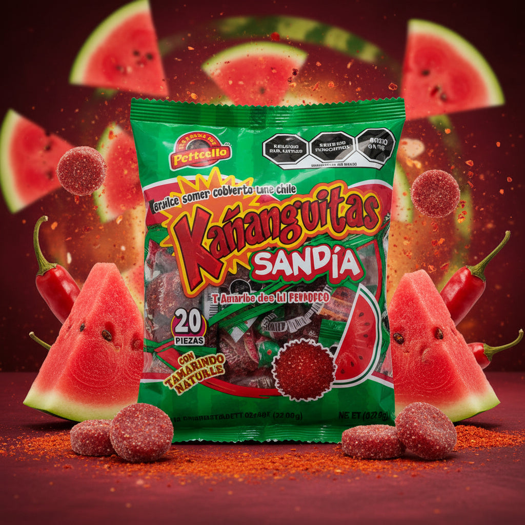 Kañanguitas Sandia Dulce Con Chile Colombia