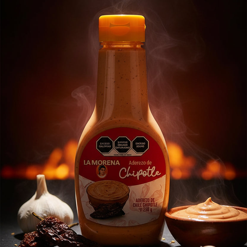 La Morena Aderezo Mayonesa Chile Chipotle Frasco Pet 250gr Colombia