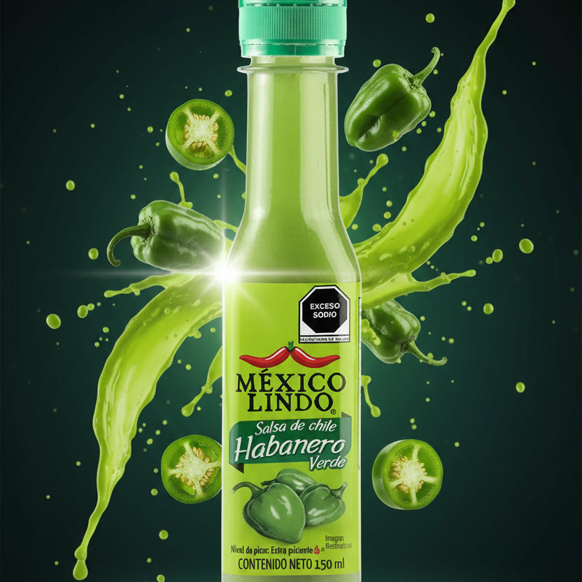 Salsa de Chile Habanero Verde Pet Colombia