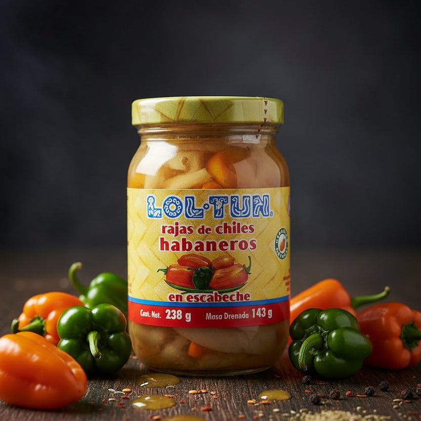 Rajas Chile Habanero Escabeche Frasco Colombia