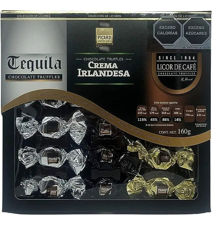 Chocolates mexicanos Estuche 18 Unid. Licores Surtidos Colombia