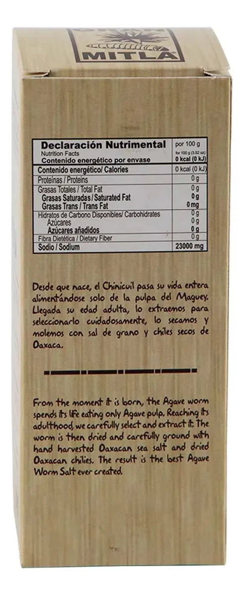 Sal de Gusano Mitla Frasco 100gr Colombia