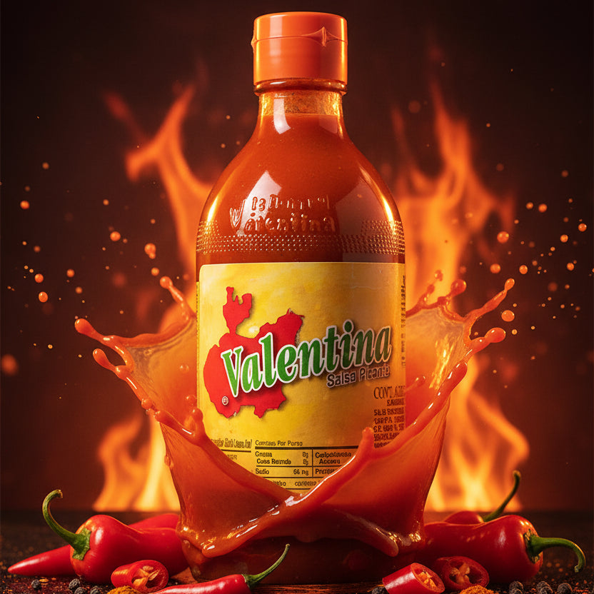Salsa Valentina Etiqueta Amarilla (Tradicional) Frasco 1lt Colombia
