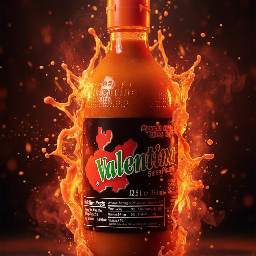 Salsa Valentina Muy Picante Etiqueta Negra Frasco 370ml Colombia