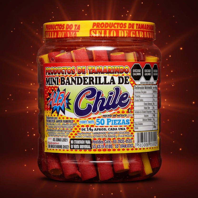 Pikemex Mexico - Alex Mini Banderillas Tamarindo Chile 50pzs x 14gr 700gr En Colombia