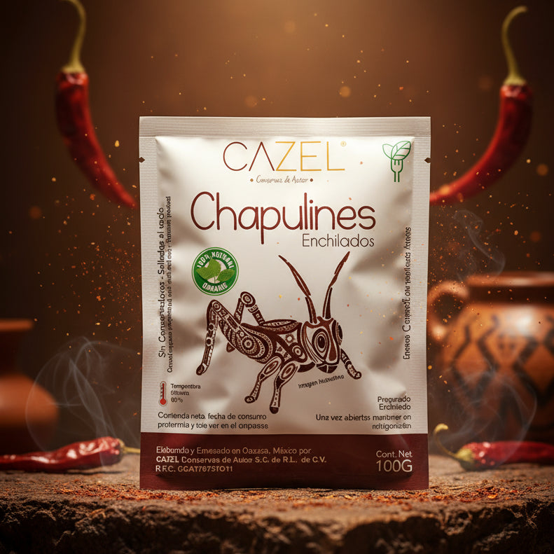 Chapulines - grillos -mexicanos Enchilados En Colombia