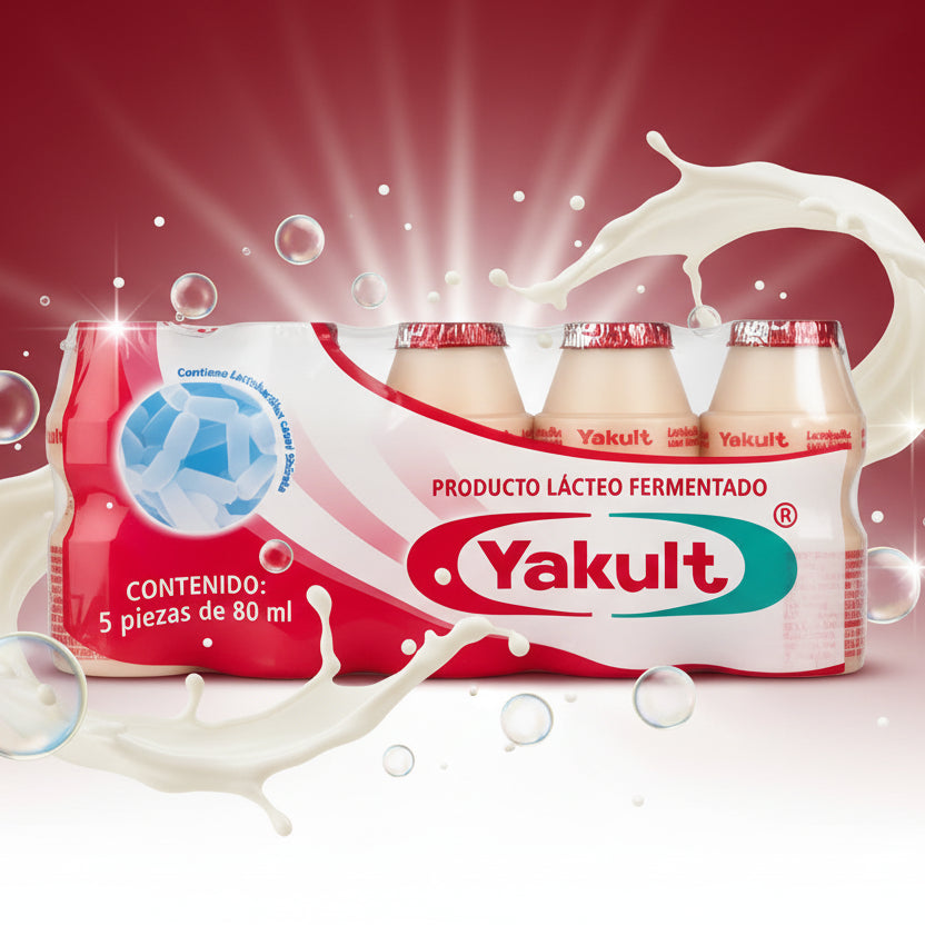 Yakult Roja Producto a Base de Leche Fermentada 5pzs En Colombia