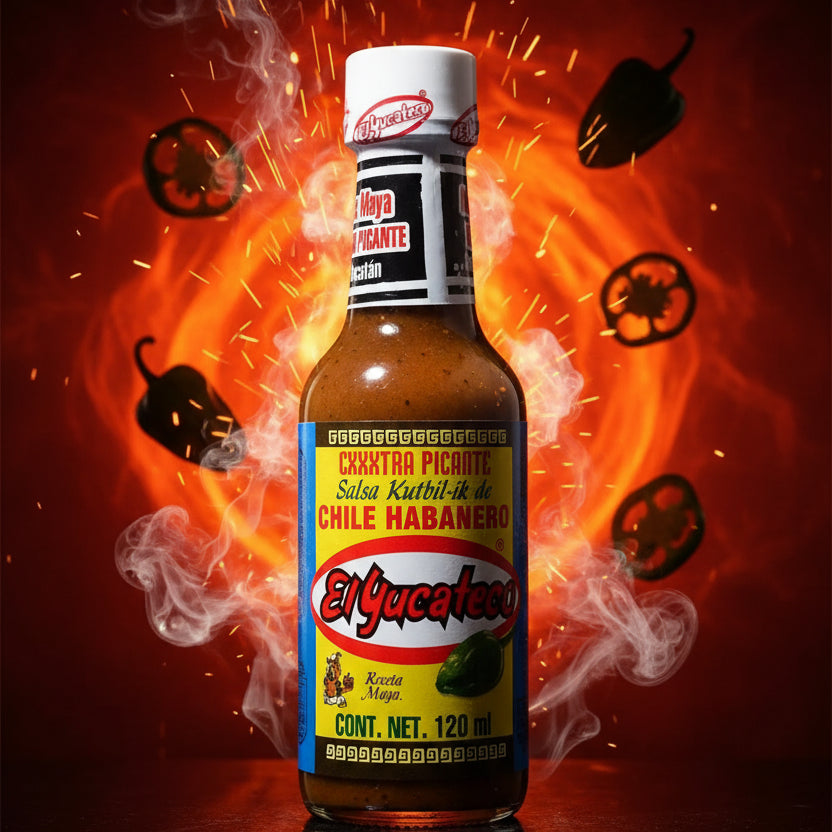 Yucateco Salsa Exxxxtra Picante Kutbil-ik de Chile Habanero Frasco 120ml En Colombia