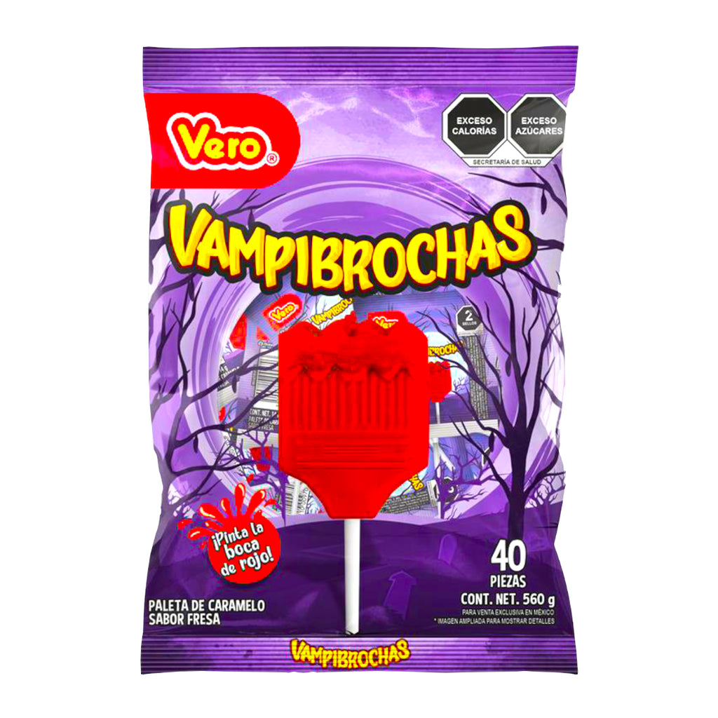 Vampibrochas Paletas Caramelo Fresa Vero en Colombia